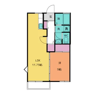 サンクレストみずのA棟【2階】の間取り