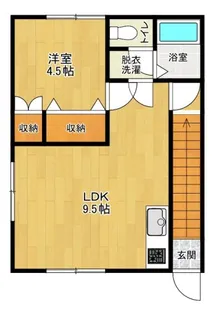 コーポ三愛 B【2階】の間取り