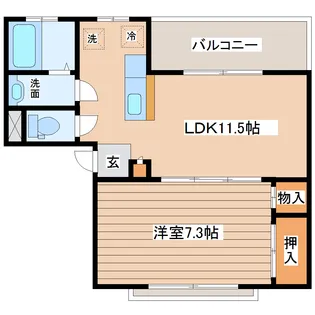 多賀城陽だまり館【4階】の間取り
