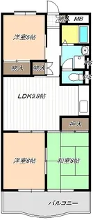 メゾン二村III【2階】の間取り