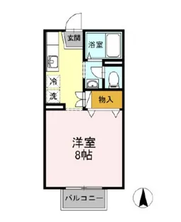 セジュール野殿【2階】の間取り