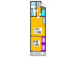 フジパレス堺北花田【3階】の間取り