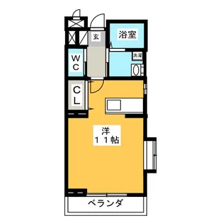 オーシャンヒルズ【1階】の間取り