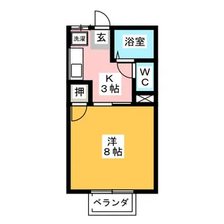 ウッドベルI【1階】の間取り