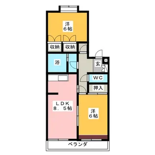 ドエルストーク【2階】の間取り