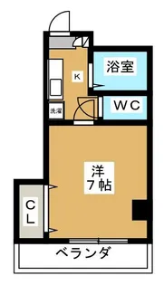 1Kの間取り画像
