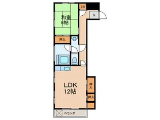 田園調布マンション【2階】の間取り
