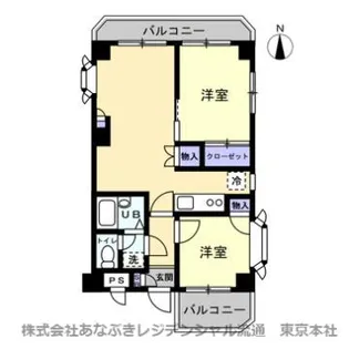 セザール富岡【1階】の間取り
