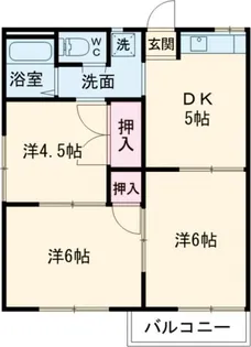 スカイハイツ【2階】の間取り