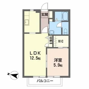 ドエル・タカショーA【2階】の間取り