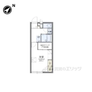 レオパレスセジュール【1階】の間取り