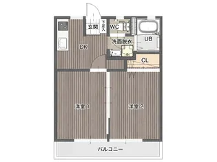 サンシティエルム【1階】の間取り