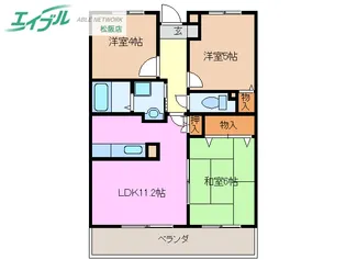 3LDKの間取り画像