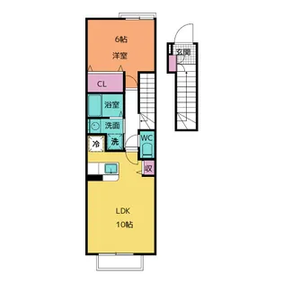 サンリットM・K【2階】の間取り