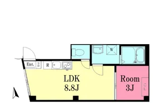 ヴィクトワール方南【4階】の間取り