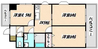 千葉県市川市欠真間2【マンション】の間取り
