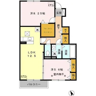 メゾン・ド・ペッツ セシル【1階】の間取り