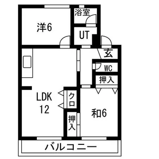 パークハイツ【2階】の間取り