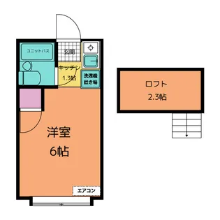 パロ桜台 A号棟【2階】の間取り