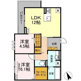 D s LIEN (ディーズリアン) D【2階】の間取り