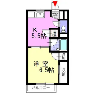 トラッドハイム片野【2階】の間取り
