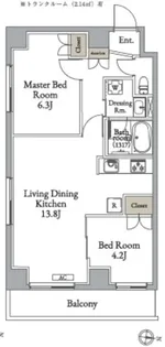 東京都足立区中川4【マンション】の間取り