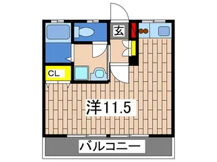 シティハイム ファミール B棟【1階】の間取り