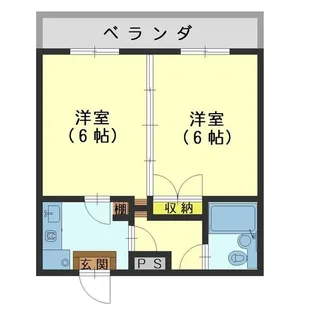 コーポ栗山【2階】の間取り