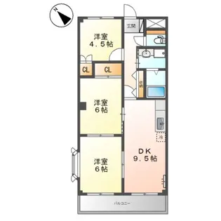 広島県福山市新涯町1【マンション】の間取り