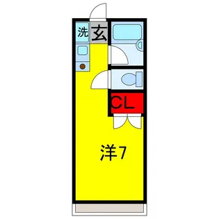 1Rの間取り画像