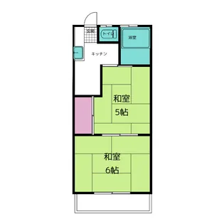 渡辺荘【2階】の間取り