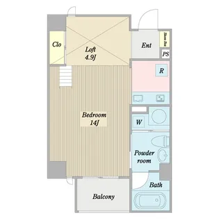 BRAVEL M3【6階】の間取り