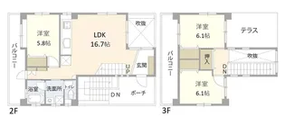 おもろまち戸建て(CK)の間取り
