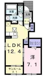 レゾンス【1階】の間取り