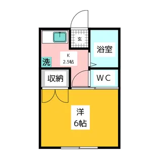 ファンテーヌメゾン片倉【1階】の間取り
