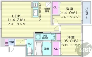 NRJニシオカ【3階】の間取り