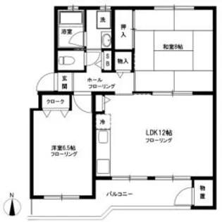 ノーブルハイツ市川菅野2号棟【3階】の間取り