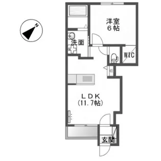 埼玉県加須市旗井【アパート】の間取り