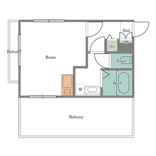 アニール【4階】の間取り