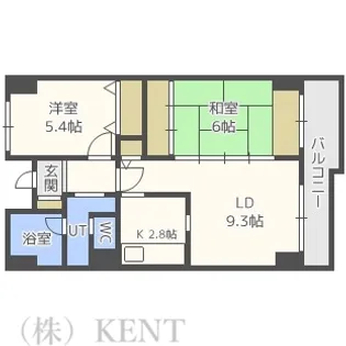 富樫マンション【8階】の間取り