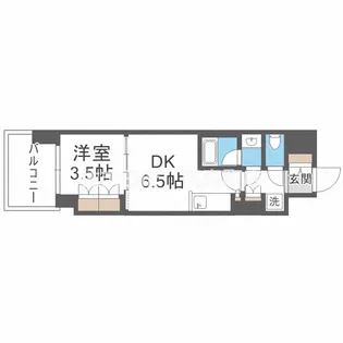 大阪府大阪市中央区淡路町3【マンション】の間取り