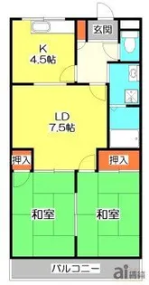埼玉県所沢市大字城【マンション】の間取り