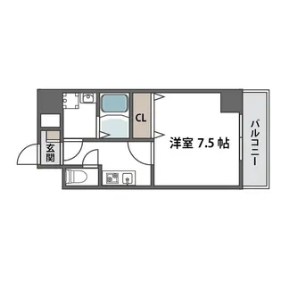 Canal天満橋【8階】の間取り