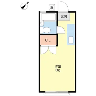 ヴィラフラワー【1階】の間取り