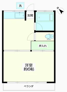 グリーンハイツ関口I【2階】の間取り