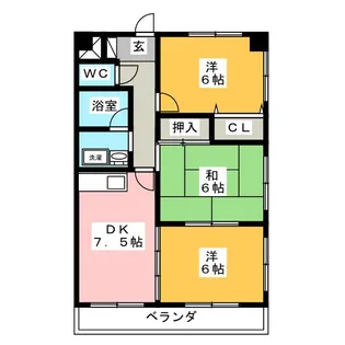 ロワ十王【3階】の間取り