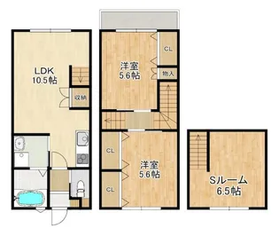 Modern Palazzo 戸石Cの間取り