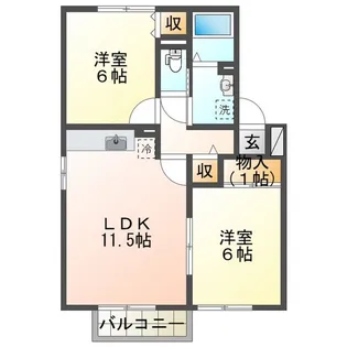 メゾン明日香【2階】の間取り