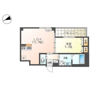 ルーリジェール【5階】の間取り