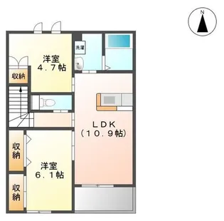 REプロニティB棟【2階】の間取り